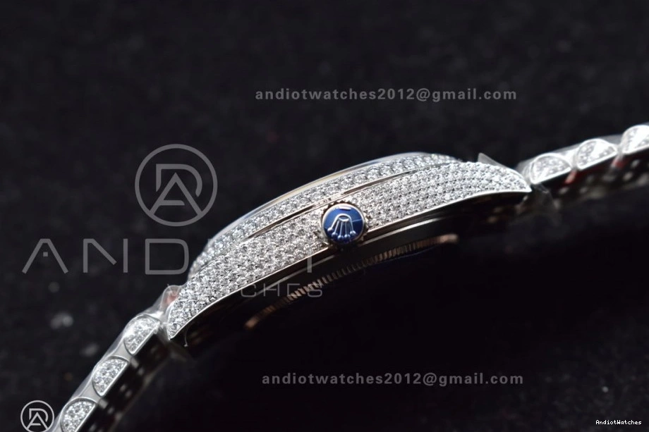 SportInspired Markers DateJust Version Blue Best Stick Diamond 897 JDF 41mm 0413